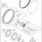 2016 1190 ADVENTURE GREY CHASSIS Переднее колесо