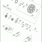 2018 RC 390 BLACK CHASSIS Переднее колесо