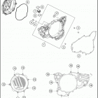 2018 250 XC-W TPI ENGINE Кожух сцепления