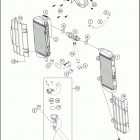2018 350 EXC-F ENGINE Система охлаждения