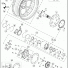 2017 1290 SUPER DUKE GT GREY CHASSIS Переднее колесо