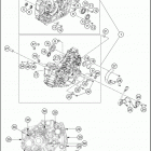2018 RC 390 ENGINE Картер двигателя