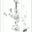 2018 50 SX ENGINE Карбюратор