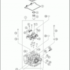 2020 RC 390 ENGINE Головка цилиндров