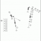 2020 RC 390 ENGINE Клапана