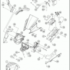 2018 RC 390 BLACK CHASSIS Обтекатель , крылья