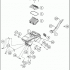 2018 390 DUKE WHITE CHASSIS Воздушный фильтр