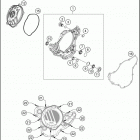 2018 250 EXC-F ENGINE Кожух сцепления