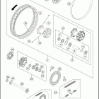 2016 690 ENDURO R CHASSIS Переднее колесо