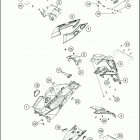 2017 1290 SUPER DUKE GT GREY CHASSIS Trim rear