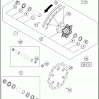 2016 125 SX CHASSIS Переднее колесо