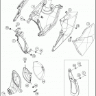 2016 125 SX CHASSIS Воздушный фильтр