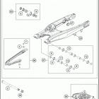 2018 250 XC-W TPI CHASSIS Бугель