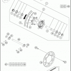 2017 300 XC-W SIX DAYS CHASSIS Переднее колесо