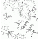 2018 1290 SUPER DUKE GT BLACK CHASSIS Рама