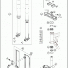 2018 50 SX CHASSIS Передняя вилка