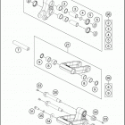 2018 690 ENDURO R CHASSIS Соединение рычагов