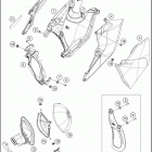 2017 250 EXC-F CHASSIS Воздушный фильтр