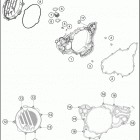 2018 300 XC-W ENGINE Кожух сцепления