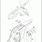 2020 65 SX CHASSIS Обтекатель , крылья