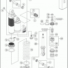 2018 1290 SUPER DUKE R WHITE CHASSIS Амортизатор в разборе