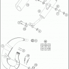 2018 50 SX CHASSIS Глушитель