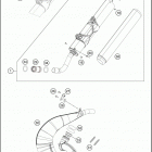 2018 250 XC-W CHASSIS Глушитель
