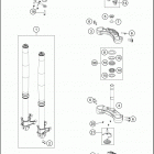 2019 1290 SUPER ADVENTURE S SILVER CHASSIS Передняя вилка