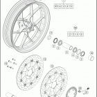 2018 1290 SUPER DUKE GT ORANGE CHASSIS Переднее колесо