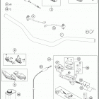 2018 150 XC-W CHASSIS Руль