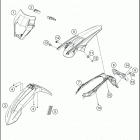 2018 250 EXC-F CHASSIS Обтекатель , крылья