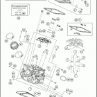 2016 1190 ADVENTURE R ENGINE Головка цилиндра задняя