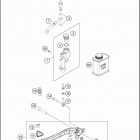 2017 FE 250 CHASSIS Тормозной цилиндр задний