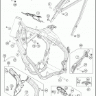 2018 150 XC-W CHASSIS Рама