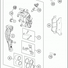 2020 125 SX CHASSIS Передний суппорт