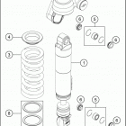 2019 1290 SUPER DUKE GT WHITE CHASSIS Амортизатор в разборе
