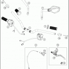 2018 390 DUKE WHITE CHASSIS Руль