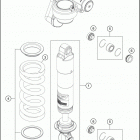 2019 1290 SUPER ADVENTURE S SILVER CHASSIS Амортизатор в разборе