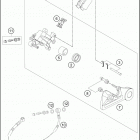2016 450 XC-W CHASSIS Тормозной суппорт задний