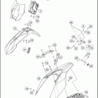 2016 690 ENDURO R CHASSIS Обтекатель, крылья