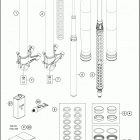 2017 1290 SUPER ADVENTURE T CHASSIS Передняя вилка