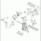 2018 390 DUKE WHITE CHASSIS Глушитель