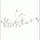 2017 1290 SUPER DUKE R WHITE CHASSIS Side   /   center st and