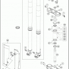 2016 690 ENDURO R CHASSIS Передняя вилка
