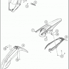 2018 150 XC-W CHASSIS Обтекатель , крылья