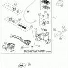 2017 250 EXC-F CHASSIS Главный цилиндр тормозной