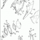 2018 250 XC-W CHASSIS Воздушный фильтр
