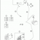 2018 RC 390 BLACK CHASSIS Передний суппорт