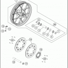 2019 1290 SUPER ADVENTURE S SILVER CHASSIS Переднее колесо