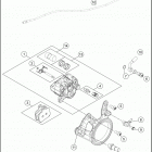 2017 1290 SUPER DUKE GT GREY CHASSIS Тормозной суппорт задний